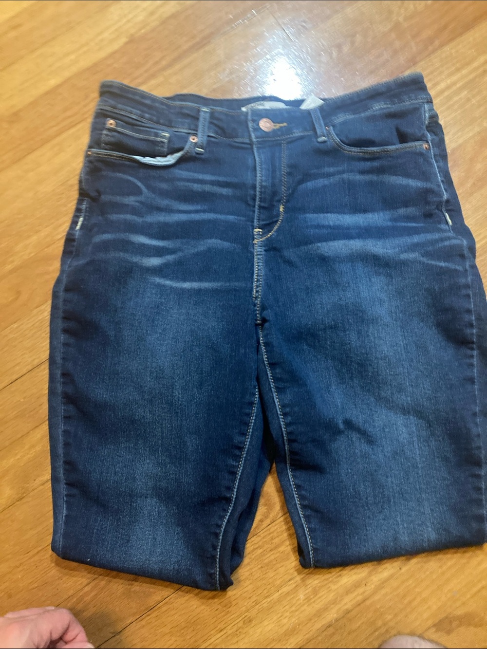 Women's Levi’s signature Dark Blue Stretch Skinny Jeans 32 waist 30 length - Picture 4 of 6